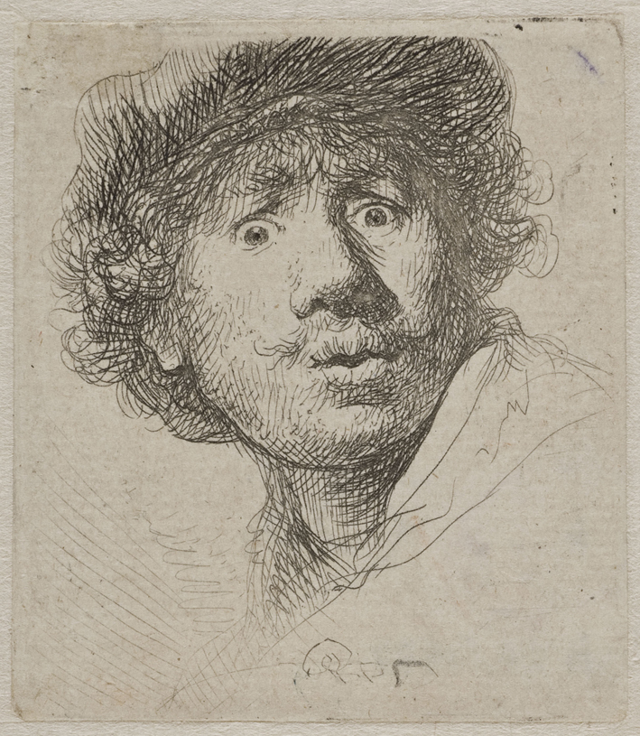  伦勃朗·梵·莱茵 Rembrandt van Rijn——戴帽自画像